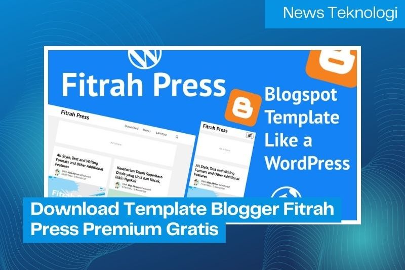 Download Template Blogger Fitrah Press Premium Gratis