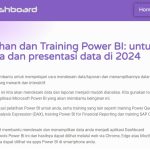 Membangun Keterampilan Visualisasi Data dengan Power BI melalui Indodashboard.co.id