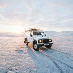 white Land Rover