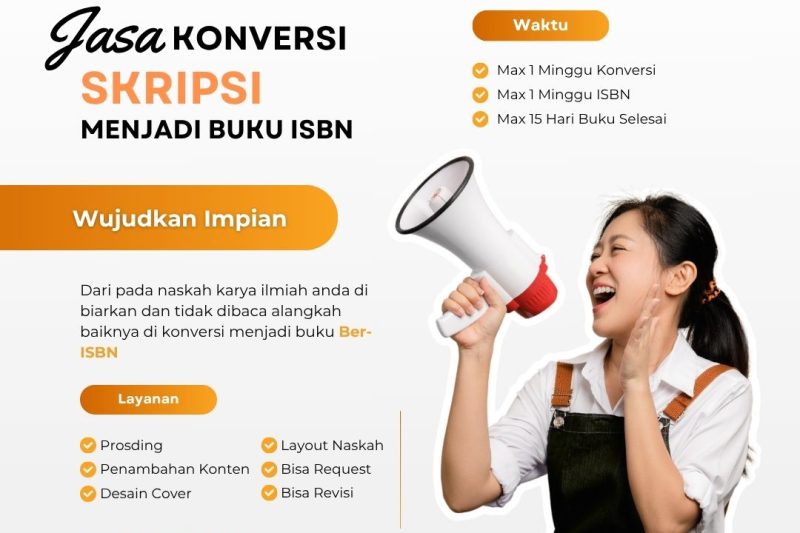 Jasa Konversi Skripsi Menjadi Buku ISBN