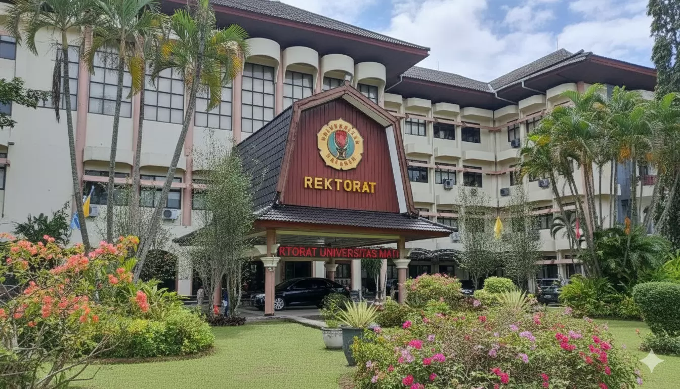 Foto: Tampak depan gedung Rektorat kampus Universitas Mataram