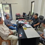 Foto: Ketua Persatuan Wartawan Indonesia Nusa Tenggara Barat Ahmad Ikliludin saat dampingi BAP Widi Surya (Arif Kabar Baru)