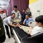 Foto: Gubernur Nusa Tenggara Barat (NTB) Dr. Lalu Muhamad Iqbal, meninjau progres pembangunan fasilitas di Rumah Sakit Umum Daerah (RSUD) Manambai Abdulkadir.