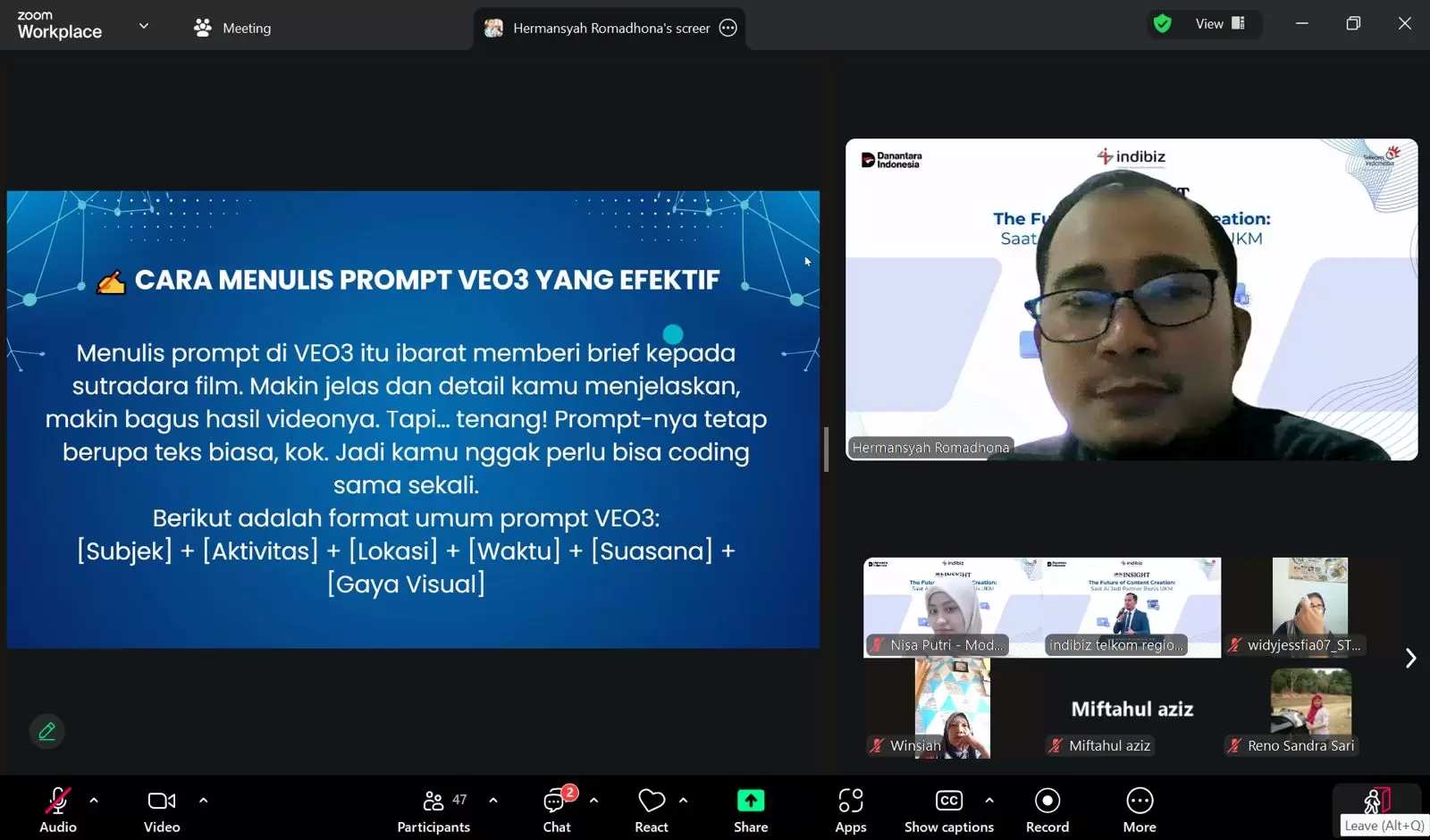 Indibiz KTI Edukasi UKM Adaptif Hadapi Era AI Digital
