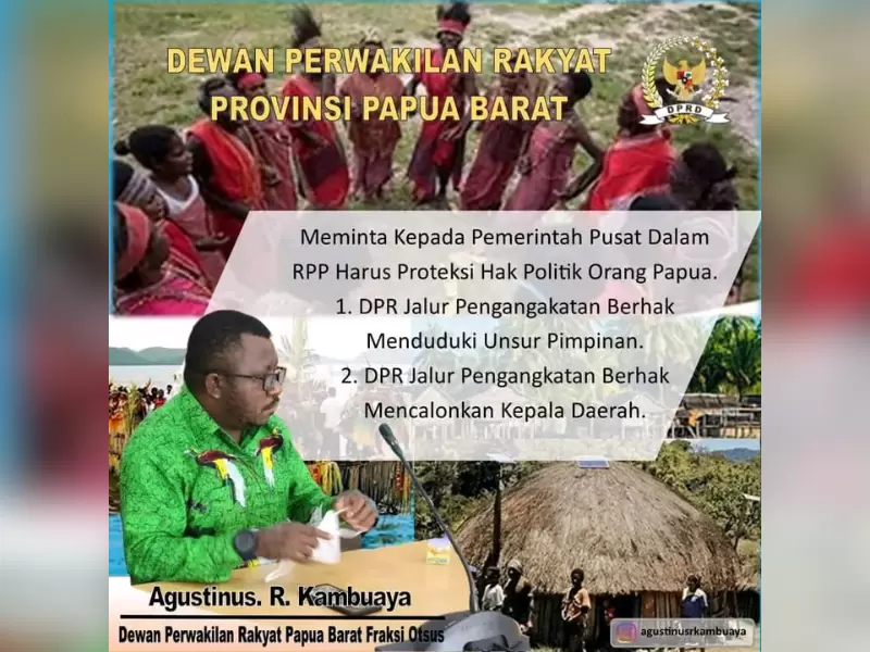 Senator Asal Papua Barat Daya, Agustinus R Kambuaya.png