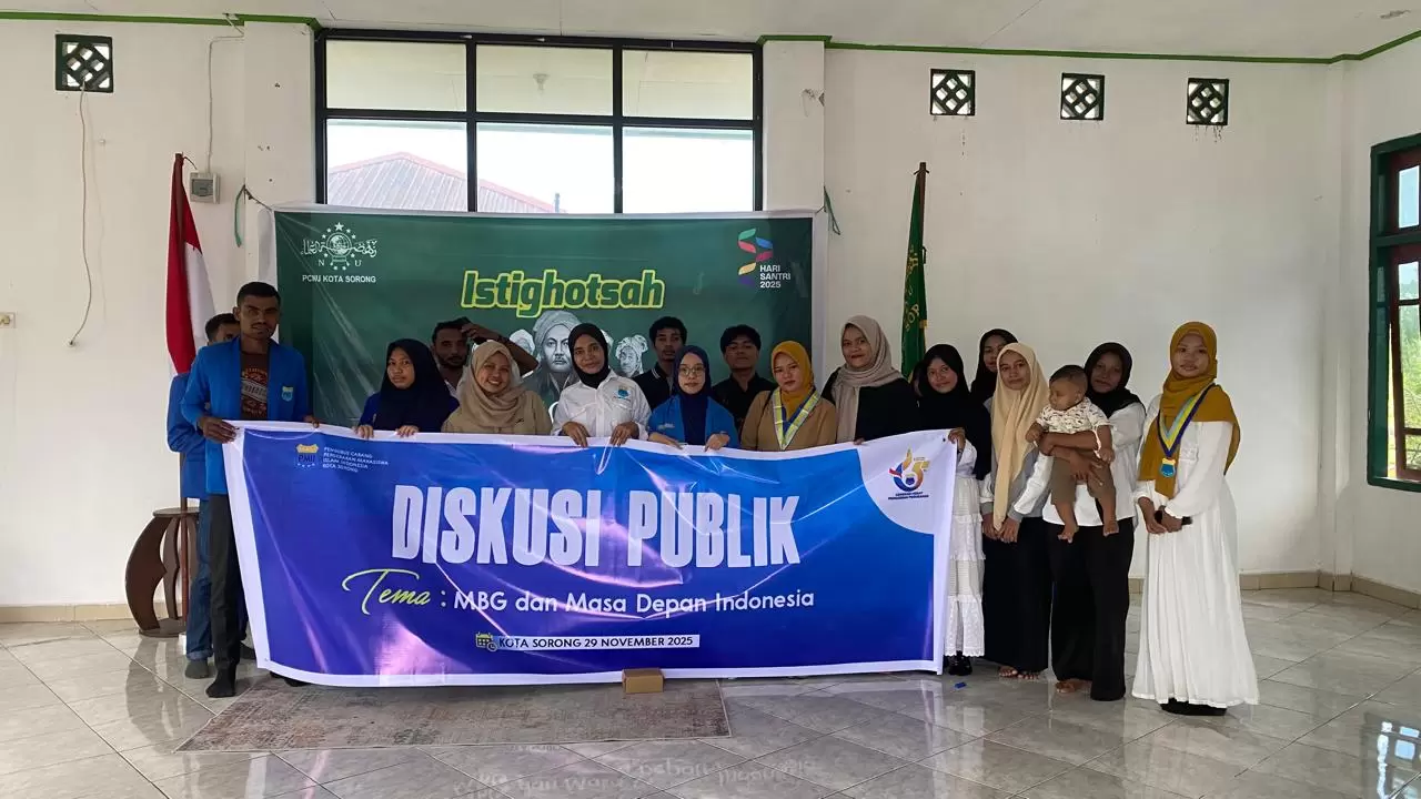 Diskusi Publik PMII Kota Sorong mendukung MBG