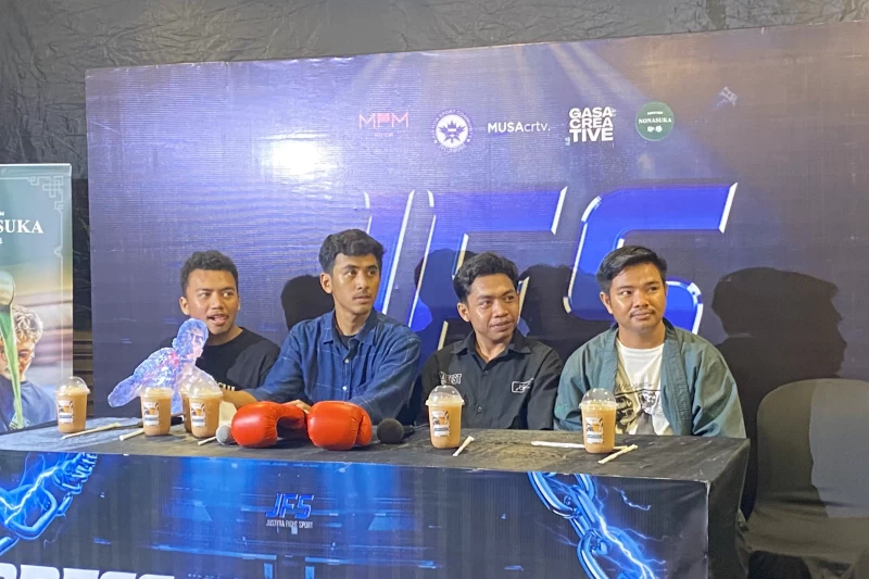 Foto: Konferensi Pers Justitia Fight Sport (Aba Arif/ Kabarbaru)