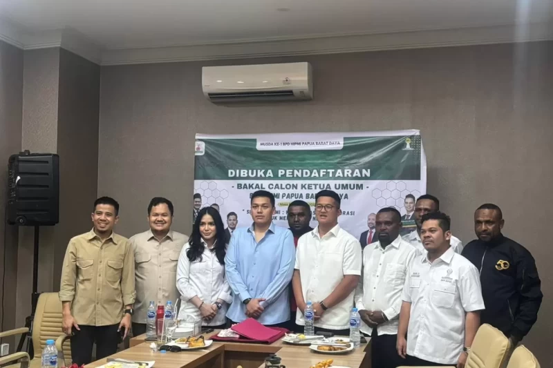 Rob Raffael Kardinal mendaftarkan diri sebagai Calon Ketua Umum BPD HIPMI Papua Barat Daya