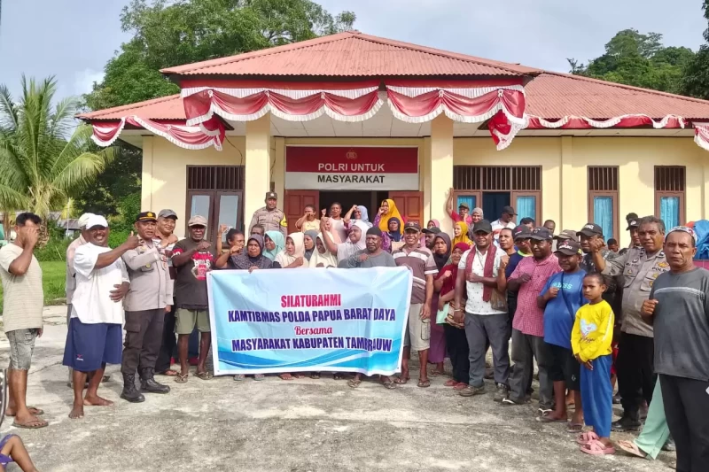 Silaturahmi Polda PBD dan Masyarakat Tambrauw