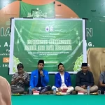 Kader PMII, unsur organisasi kepemudaan, tokoh masyarakat, serta perwakilan aparat keamanan saat gelar Istigosah kebangsaan untuk Negeri
