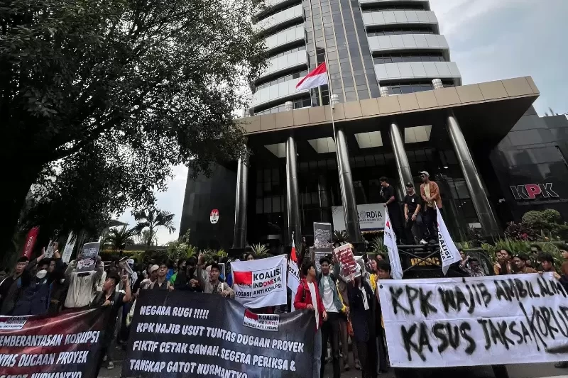 Mahasiswa Gelar aksi di depan KPK (Dok. Ist)