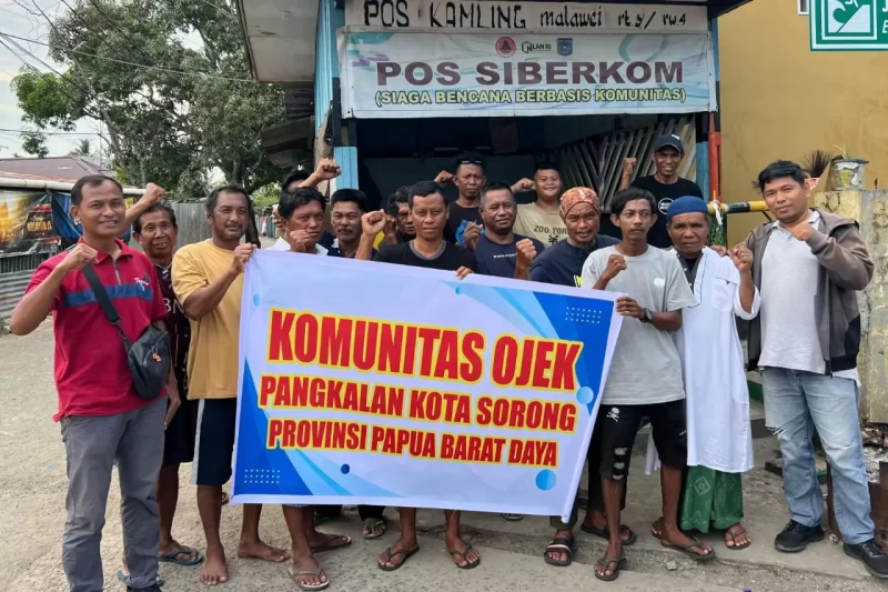Komunitas Ojek Sorong Dukung Polda PBD Jaga Kamtibmas Nataru Kondusif