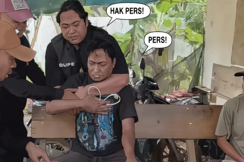 Polres Morowali Tangkap Paksa Royman M. Hamid, Jurnalis di Morowali (Dok. sumbar.id)