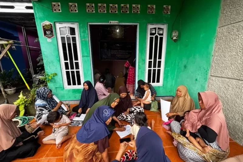 Tim Kawalan Andina Narang menggelar Sosialisasi, serap aspirasi dan Pembagian kacamata baca