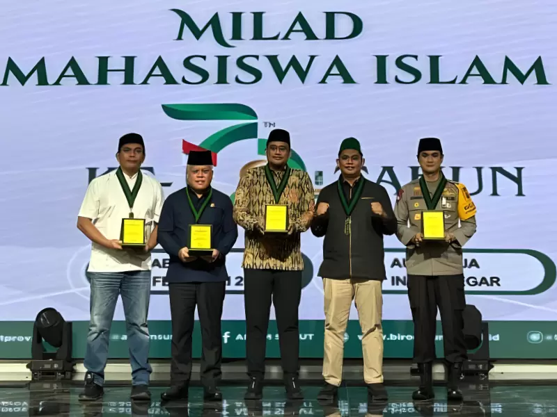 Peringatan Milad ke-79 Himpunan Mahasiswa Islam (HMI) yang diadakan oleh Badko HMI Sumut