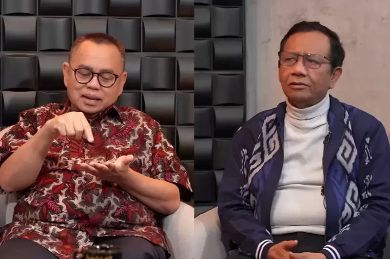 Eks Menko Polhukam, Mahfud MD dan Mantan Menteri ESDM, Sudirman Said (Dok. YouTube Mahfud MD Official)