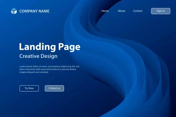 landing page