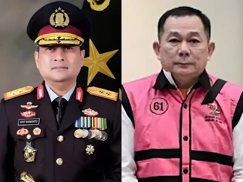 Mantan Kapolda Kalbar Irjen Pipit, dan Tersangka Korupsi Izin Usaha Tambang Aseng (Foto: Istimewa)