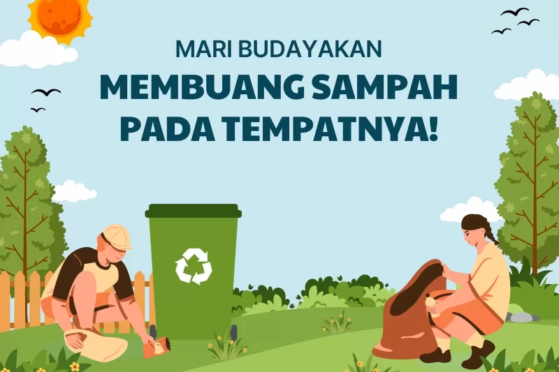 kesadaran membuang sampah
