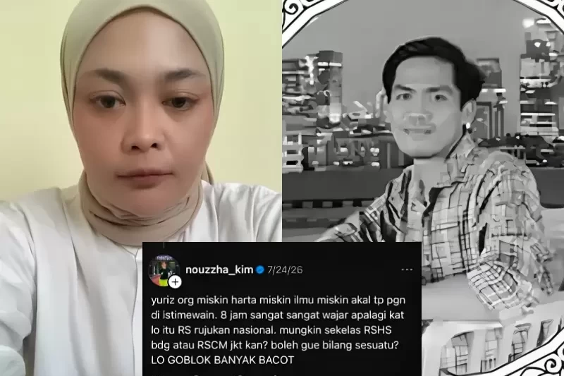Wanita berinisial, NZ, pegawai RSUD dr Soekardjo memberikan komentar jahat kepada pasien BPJS, Yurizal Tri Chaerawan di media sosial (Dok. Threads)